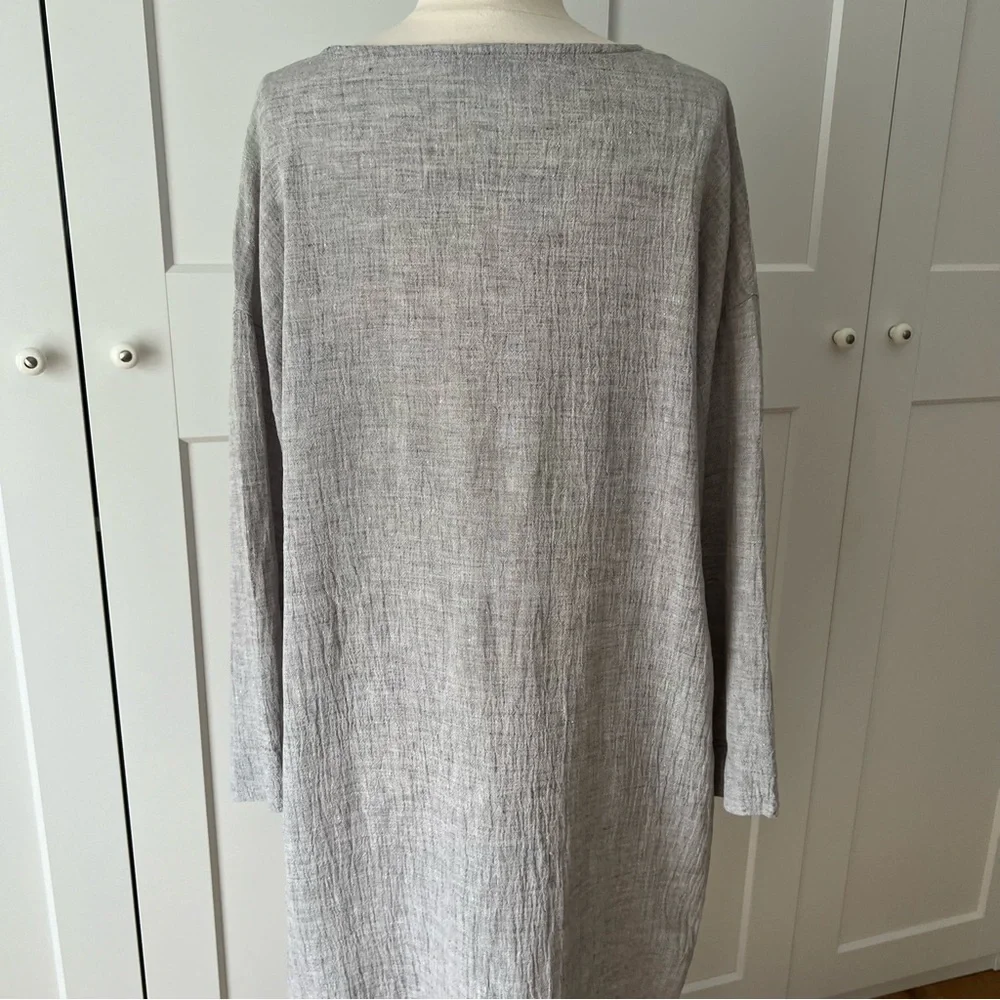 Elizabeth Suzann Lara Linen Grey Long Dress sz. XS - Picture 5 of 11